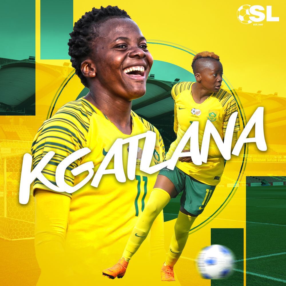 Soccer_Laduma's tweet photo. History-maker, Thembi Kgatlana! 👏🇿🇦

Read More: https://t.co/nPOYyK3Boy

#BanyanaBanyana #FIFAWWC https://t.co/iby9tYcpqt