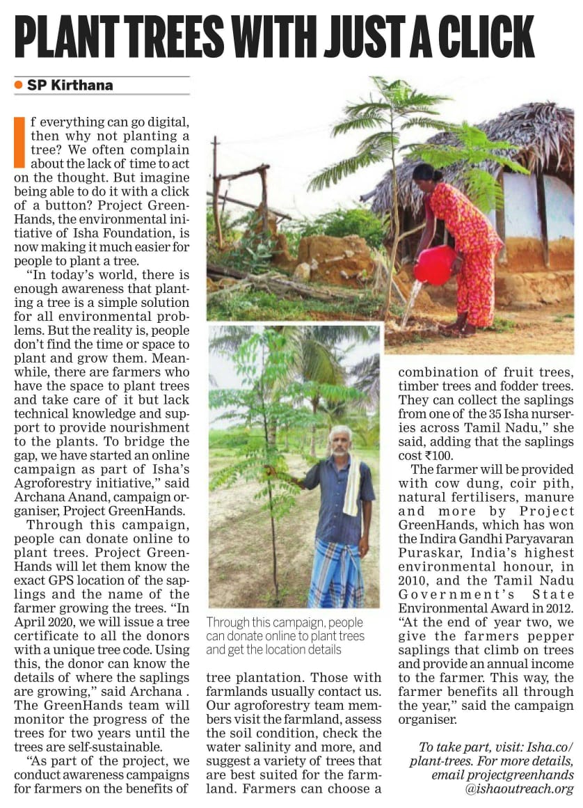 ishafoundation's tweet photo. To plant trees, please visit - https://t.co/cJUtzQgswY @PGH_Isha #AdoptASapling #ProjectGreenHands https://t.co/4GCKFUtjvp