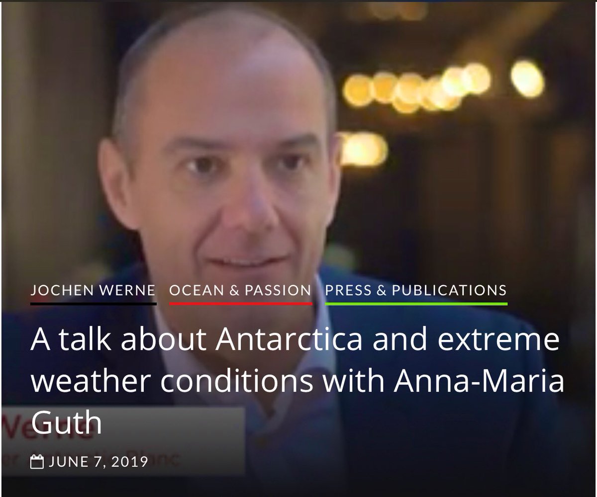 WerneJochen's tweet photo. VIDEO-INTERVIEW: „It was a pleasure and great fun having an interview with Anna-Maria Guth about #Antarctica, its importance for our planet and its extreme weather phenomenas“ @WerneJochen, @AntarcticBlanc #Expedition #Leader https://t.co/tsdpv0lmNo @SCJohnson #skincare https://t.co/Q83GMxuhv5