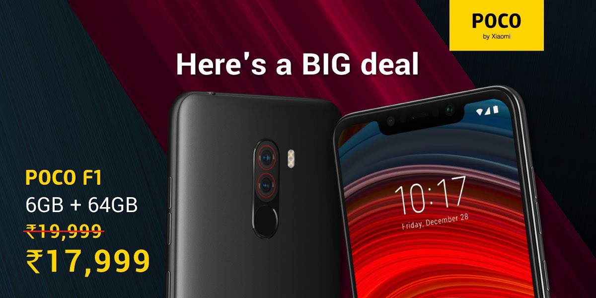 itnetinfocom's tweet photo. Price Drop !!! Buy th POCO F1 @ Amazing Price Of 17,999 only from ITNET , The No.1 Mi Preferred Partner in Kerala .Call us @ 9995800818 #pocof1 #itnet #xiaomi https://t.co/peDgRggiEA