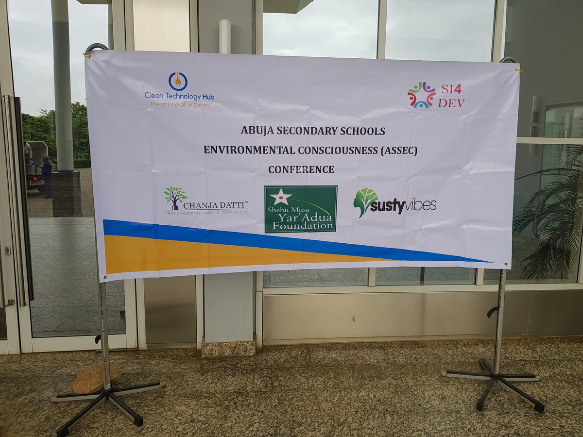 Cleantechhubng's tweet photo. We are getting ready to start the Abuja Secondary Schools Environmental Consciousness Summit (ASSEC) as we prepare the younger generations for playing their roles to make our world more livable.
#ASSEC #environment https://t.co/ka5sLeZT89