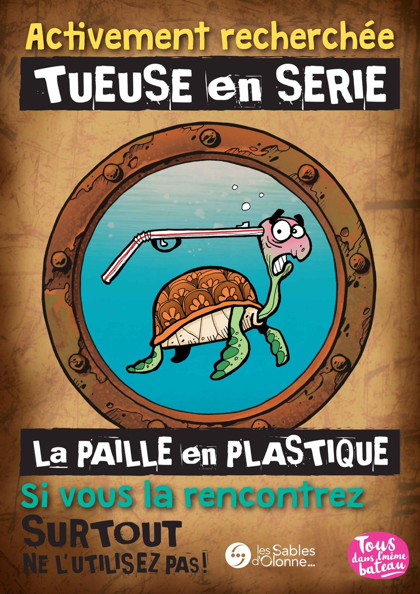 JapYonnais's tweet photo. Le Jap'Yonnais participe à l'action "Un été sans paille" lancée par l'association "Tous Dans L'Même Bateau".

En France c'est 10 millions de pailles utilisées par jour !!
Sachant qu'il faut 450 ans pour que la nature les dégradent https://t.co/Qgytbv7QbP