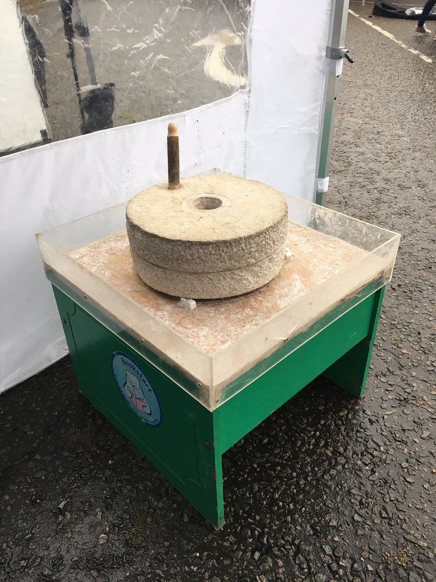 FoodMuseumUK's tweet photo. Getting ourselves set up for our stand at @thewomenstour later today, youβll be able to have a go at our hand quern and learn whatβs going on @MuseumEALife this summer! #ovotourseries https://t.co/Tnk8qxT9Mn