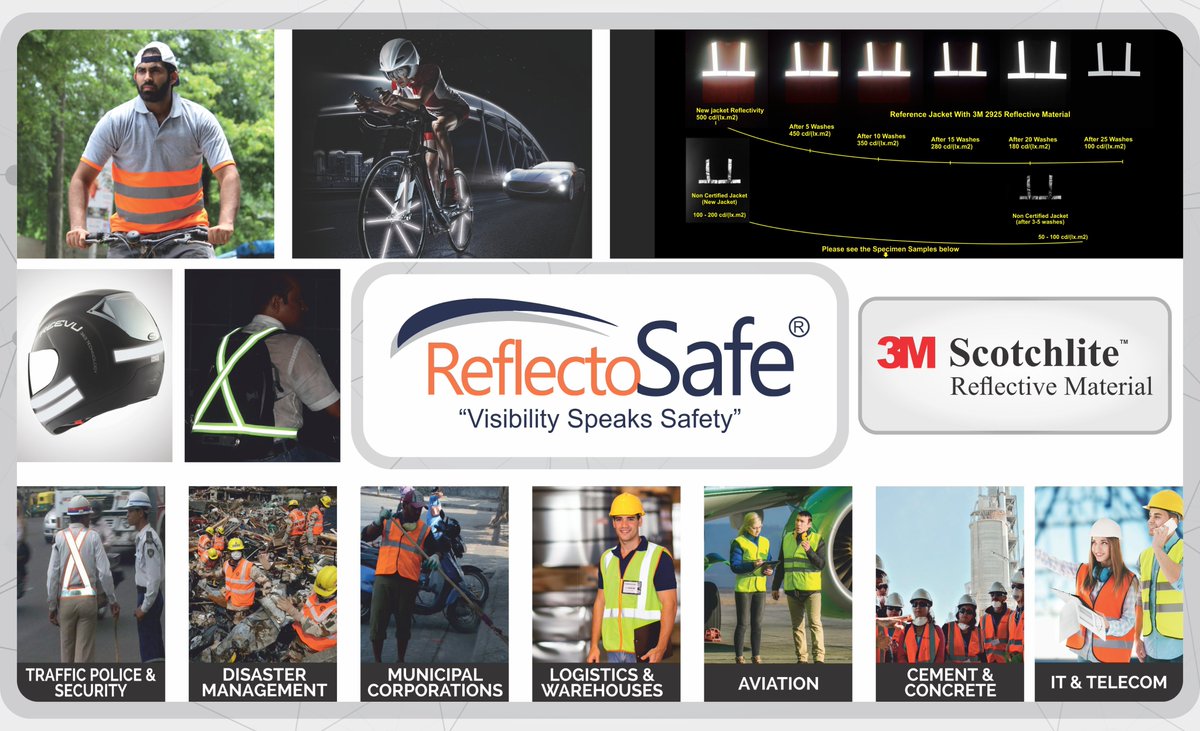 Reflecto_Safe's tweet photo. Gearing up for Hyderabad! Come take a look at our wide range of  products being displayed at OSH Hyderabad on 27th and 28th of June! #Exhibition2019 #OSHHyderabad #UBMevent #HighVisibilityatNight #SafetyIndustry #ReflectiveJackets #ReflectiveAccesories #VisibilitySpeaksSafety https://t.co/NtDkFf4kTX
