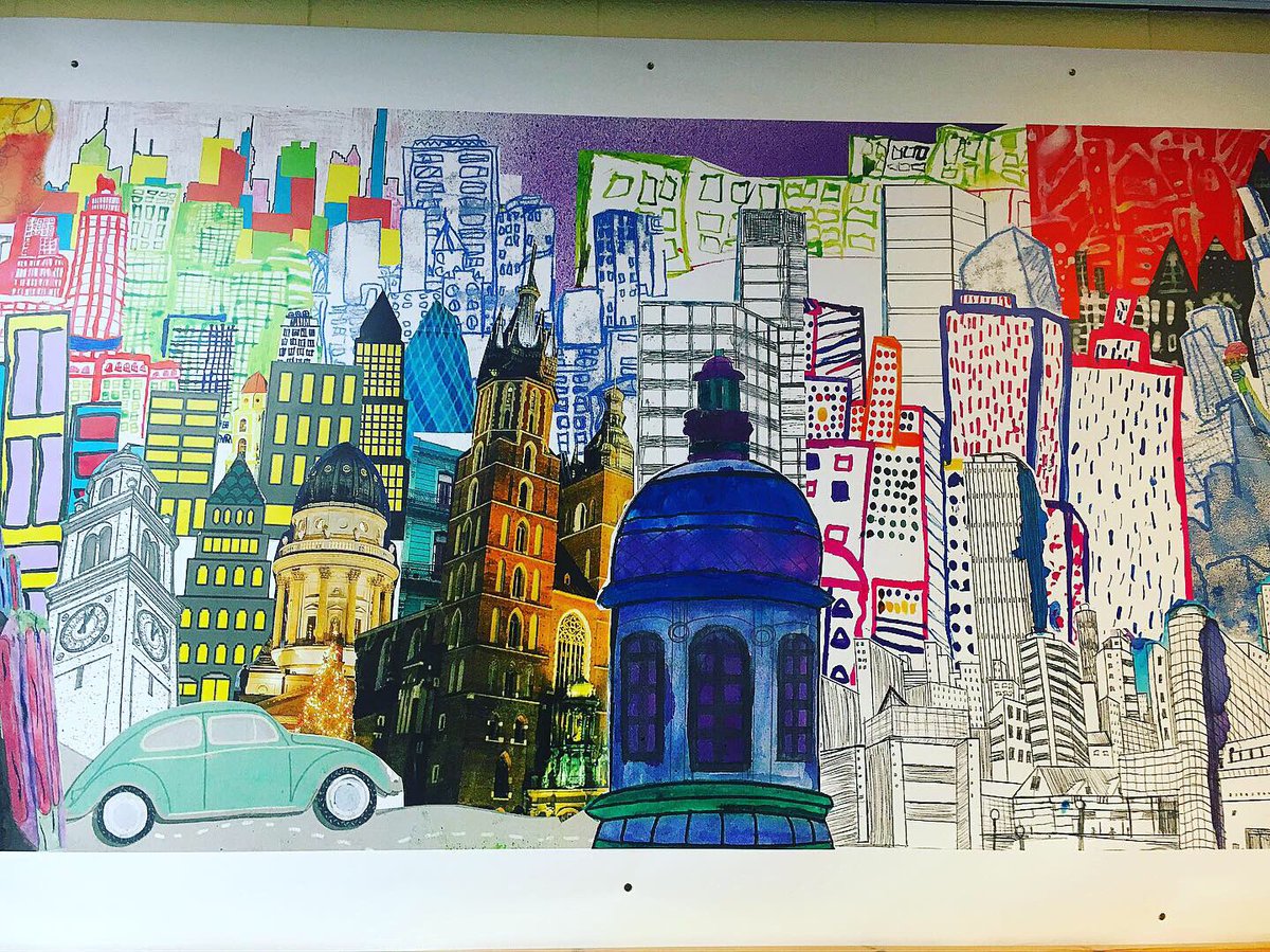 SummerhillArt's tweet photo. Extraordinary work from Mr Lairds year 7 classes on their cityscapes mixed media poster. These posters are up and ready for all to see as part of our KS3 exhibition on Thursday June 20th 6-7pm @SummerhillSch @ArtistSchool_SH https://t.co/EOwQuHpFZl