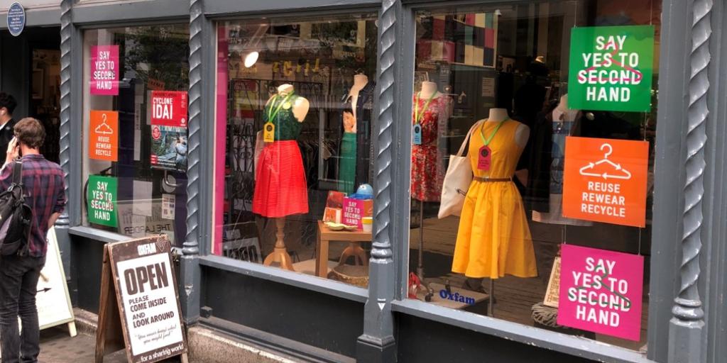 This summer <a href="/oxfamgb/">Oxfam</a> wants you to #SayYesToSecondHand! By shopping &amp; donating with Oxfam not only do you save clothes from landfill but you help fight poverty too. Find out more about our no landfill textile recycling <a href="/oxfamwastesaver/">Oxfamwastesaver</a>: oxfam.org.uk/wastesaver 
#SustainableFashion