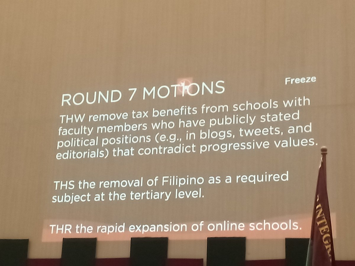 pidconline's tweet image. Here are the last set of motions for the preliminary rounds! Round 7 is on Teaching.

#PIDC2019
#SetTheMotion