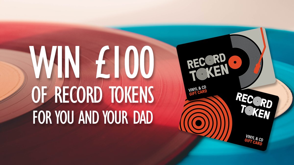 This Father's Day (Sunday 16th June), do you fancy gifting your Dad a record of his choice? 🎁 You could win a £50 Record Token for him plus another £50 Token just for you by simply following @RecordTokens and re-tweeting this post. Entries close Thursday 13th at 1pm.