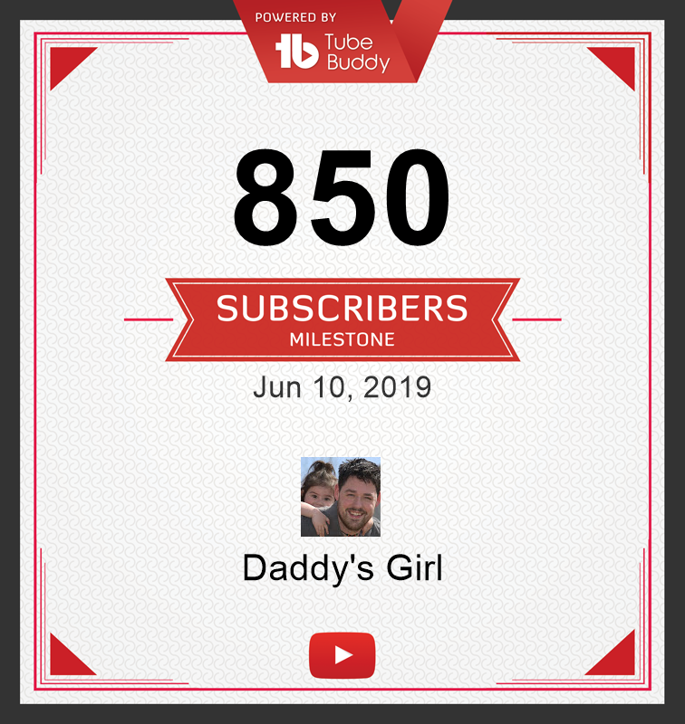 _daddysg1rl's tweet photo. ‼️ OFFICIALLY ACHIEVED 850 SUBSCRIBERS‼️⁣⁣

👍 YouTube Channel: https://t.co/vALf5BKhz5

🙏 SHOUTOUT TO EVERYONE WHO MADE THIS POSSIBLE !! And We'd like to Sincerely THANK YOU guys for all your Love &amp; Support!
⁣
💪 Our Next Goal! 950 SUBSCRIBERS
⁣⁣
#TheDGFamily #YEG #YouTube https://t.co/ciXiPFlSxi