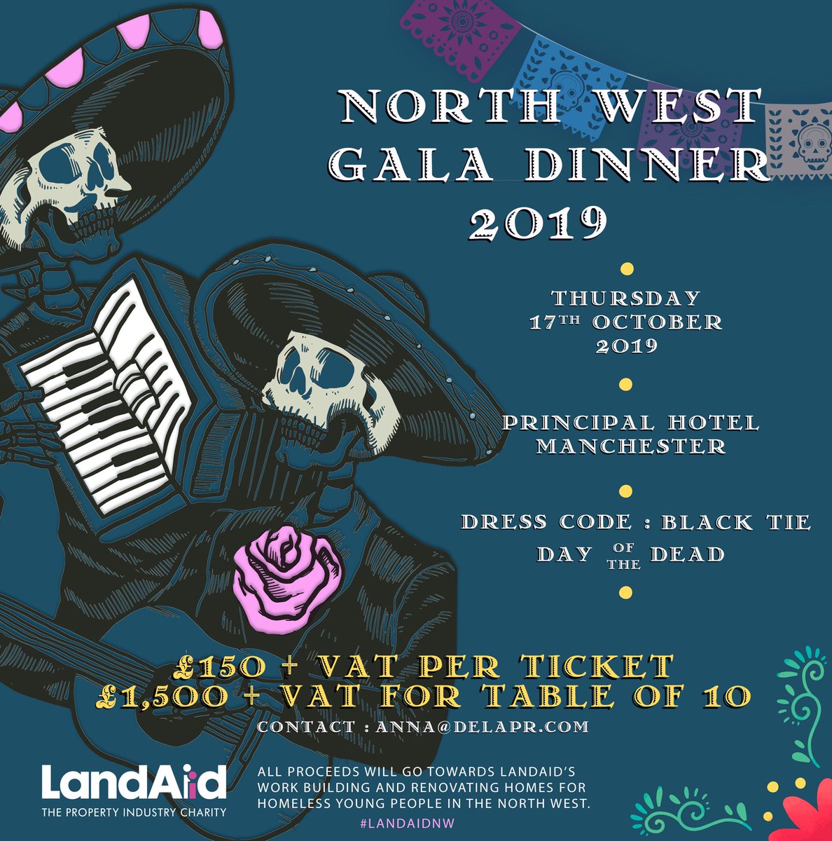 It’s back.... Save the date and book your table !!! #LandAidNW Gala Dinner #EndYouthHomelessness