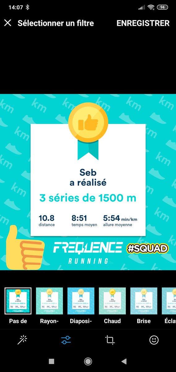 Sebferrez's tweet photo. Seb a couru 10.8 km avec @FrequenceRun pour 3 séries de 1500 M objectif 6'09 au km. La casquette n'a pas eu besoin de protéger du soleil mais de la pluie (bien rincé du coup). Mission #squadrunner #squadeasy accomplie
#justdoitsquadrunner #tomtom #XT7 #running #tomtom. https://t.co/TcU2WFcf96