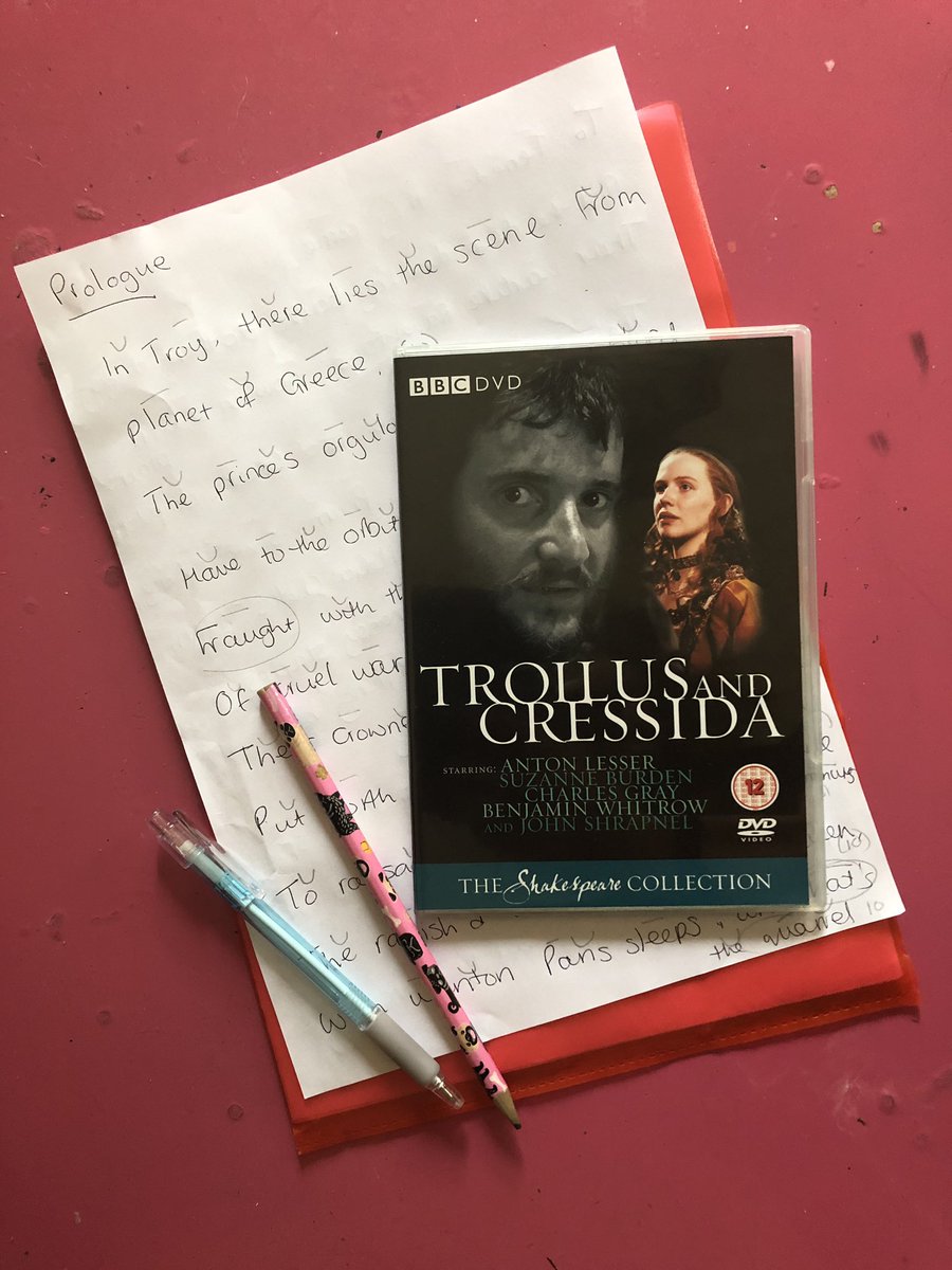 juliaeve_voice's tweet photo. Doing some prep before I record my lines for Act 1 in @pendantweb βTroilus & Cressidaβ. Iβm playing the Prologue & Aeneas. I love a bit of Shakespeare. Do you?
#voiceacting #voiceactor #voiceactorforhire #femalevoiceover #shakespeareactor #shakespeare #actorprep #actorpreparation https://t.co/sN9AJKmmix