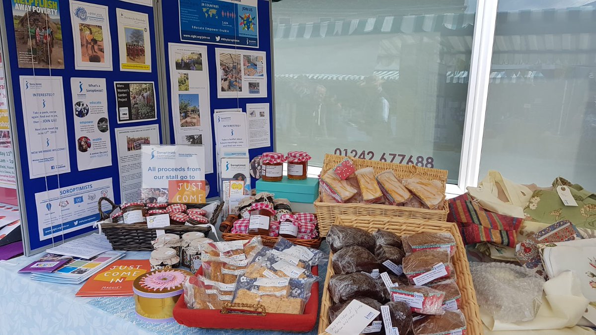 CheltenhamSI's tweet photo. Cheltenham Club were at the Bishops Cleeve annual Street Fair on Sunday - and the weather was brilliant! Lots of lovely people and we had a great time selling our preserves, cakes and hand made craft goods. https://t.co/JntKX10Utq