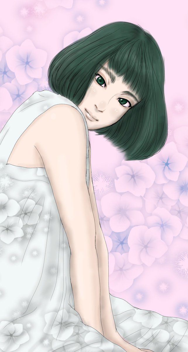 黒髪ボブのtwitterイラスト検索結果