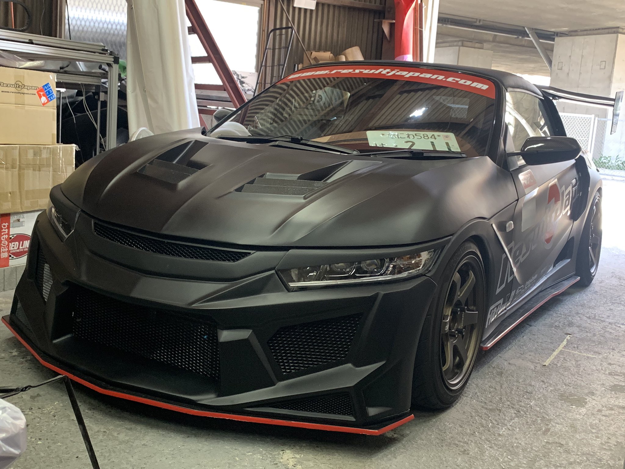 s660 リザルトジャパン　アイライン アイライン グリルカバーセット（未塗装）【S660 JW5】 | Result