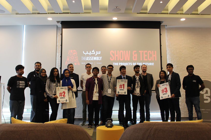 MakeSmartThings's tweet photo. Thank to the judges of #ShowAndTech 2019.
Alberto Araque - #EtisalatDigital
Ashish Panjabi - @JackysBiz
Matthew Karau - @NYUAbuDhabi
Rekha Setpal - @in5dubai
Bruno Gisquet - @VWMiddleEast
Vijay Jaswal - @SoftwareAG https://t.co/mZil3FmYHm