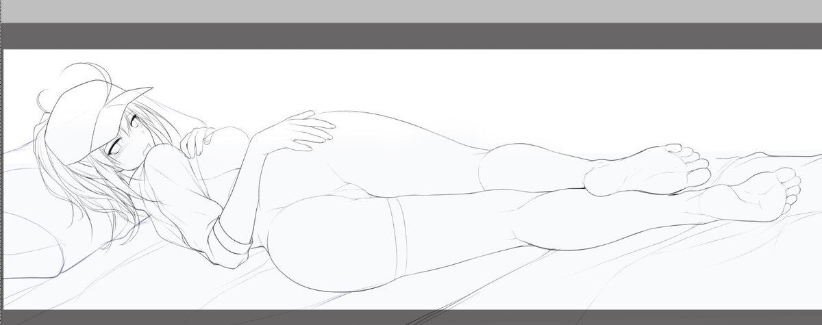 裏面ラフ。ass fack(スペルミス)仕様にします 