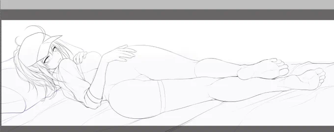 裏面ラフ。ass fack(スペルミス)仕様にします 