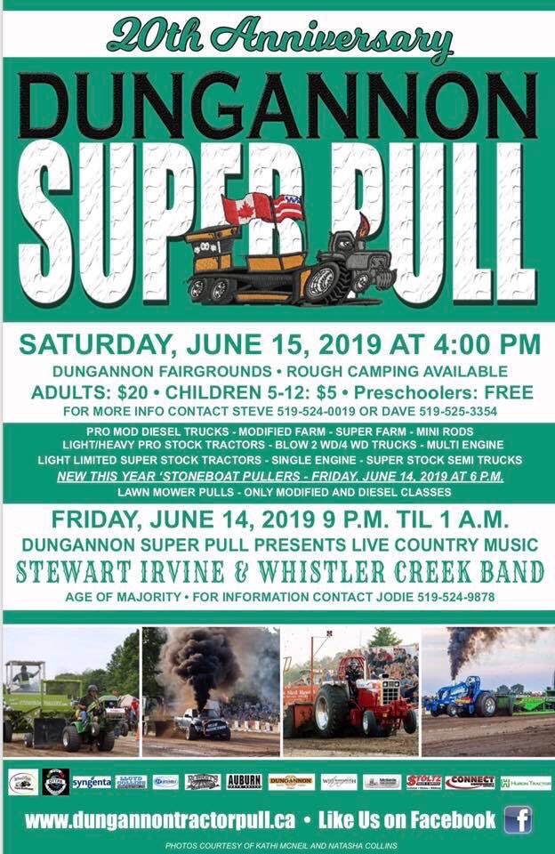 Dungannon_Dan's tweet photo. Here’s your Father’s Day schedule for Saturday. 

Huron Soil &amp; Crop Drainage Demo and then travel 30 minutes to Dungannon to see the best truck &amp; tractor pull in the province. 
It’s a perfect plan 👌 @HuronSoilCrop @OntarioSoilCrop #fullpull19 #superpull https://t.co/iJpv6U18nb