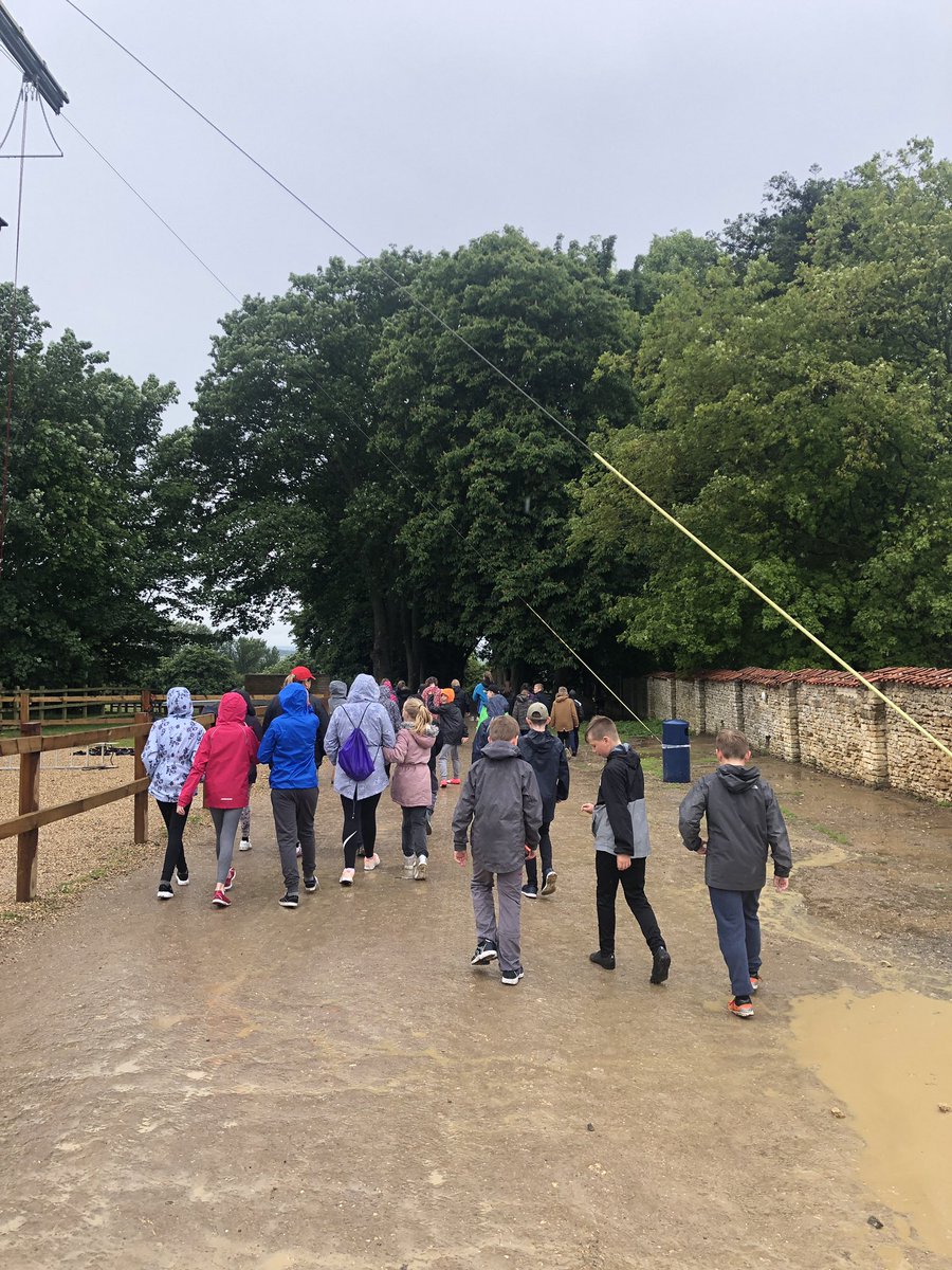 EPA_PGL's tweet photo. We’ve arrived safely. It may be very wet but are ready and excited for our first activities as we tour the site! @PGLTravel @EastfieldPri https://t.co/yZsEdw88Yc