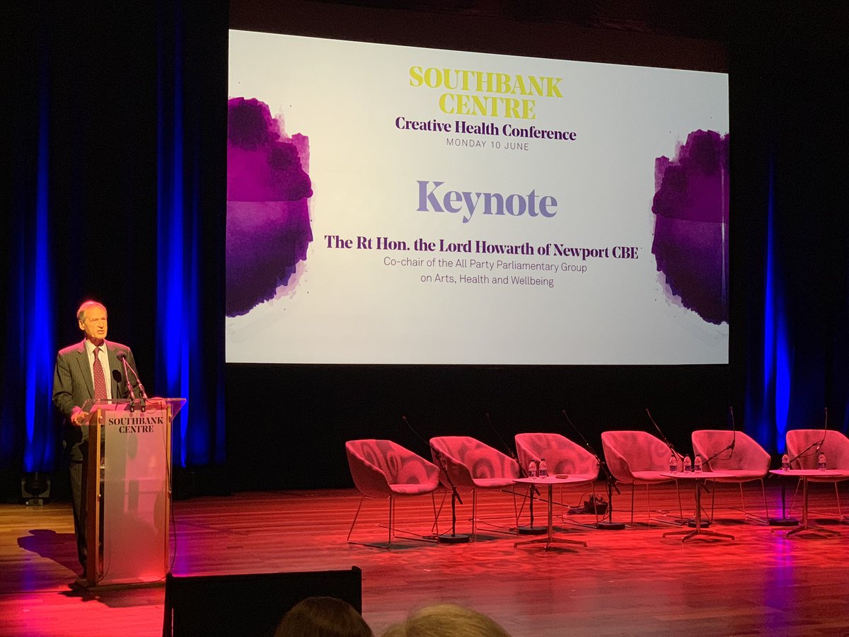 DevRoseTurner's tweet photo. "Care must be human and humane" #LordHowarth on technology and creativity relating to #wellbeing #CreativeHealthConference https://t.co/TFt6dR7UW6