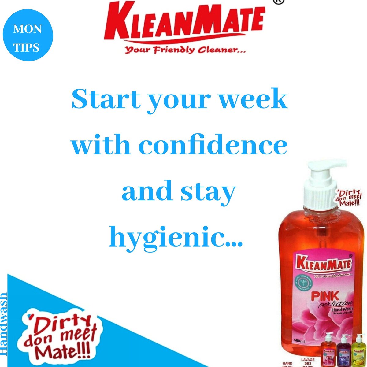 kleanmate's tweet image. Hygiene is Healthy Living...
You know Naa, Dirty Don Meet Mate with Kleanmate HANDWASH, that is available in a leading Supermarkets...#handwash #antibacterial #fitness #clean #sparkling #hygiene #healthy #kleanmate