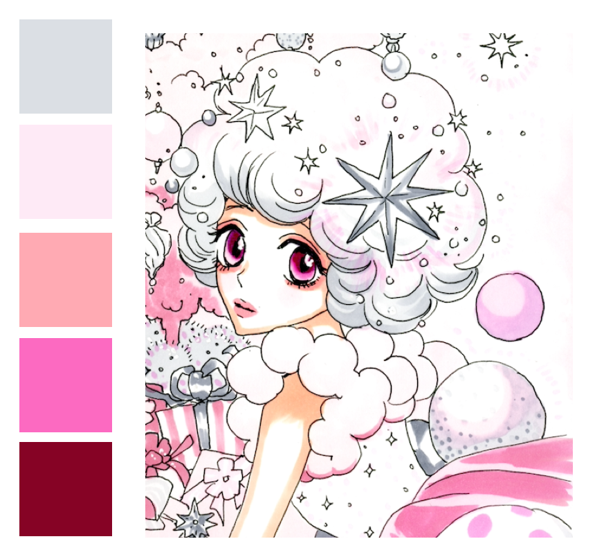 安野モヨコ バニラみたいにふわふわで 可愛い女の子になるには 以前安野モヨコが描き下ろしたバニラのイラストでカラーチャートを作ってみました 今週のファッションやメイクの参考に 担当編集 まりも