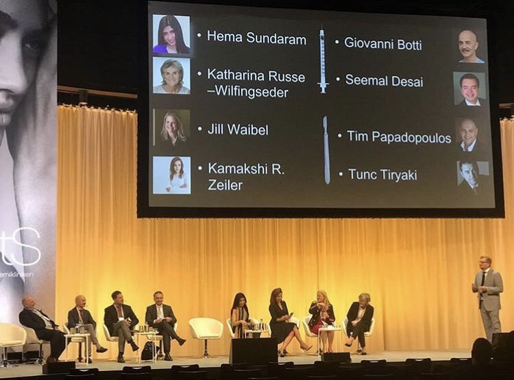 DrTuncTiryaki's tweet photo. A great talk discussing Stem Cell treatments and fat grating @BTScongress in Sweden last week 😷 This panel was Dermatologists vs Surgeons 💉#beautythroughscience
#teamworkmakesthedreamwork #dermatologists #beauty #cosmetics #lookgoodfeelgood https://t.co/cNvRGizUbL