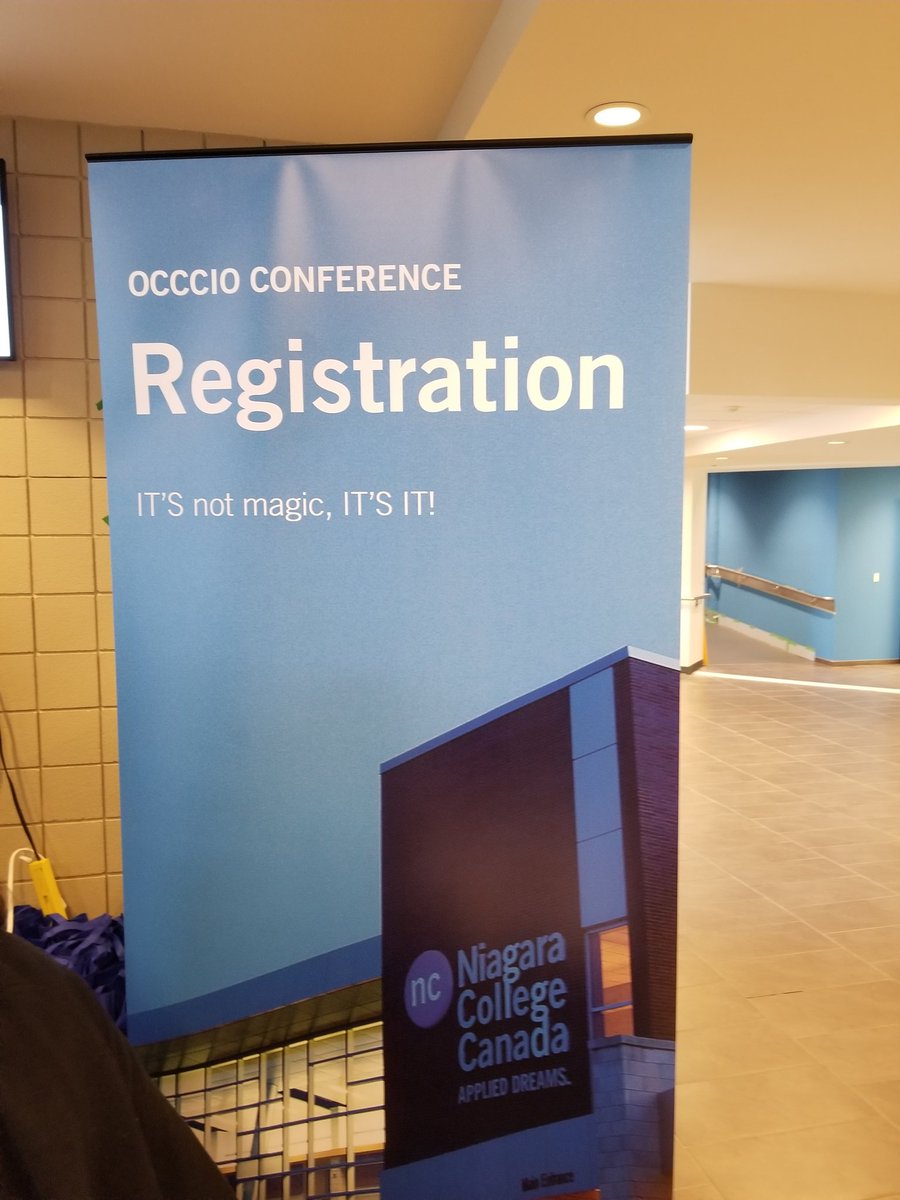 legoszm's tweet photo. Registered for #OCCCIO2019. Lots of hard work by my colleagues at @niagaracollege to get everything ready for today. Follow @occcio2019 for more information. https://t.co/0YnnBhmdNg