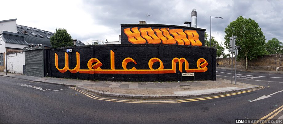 LDNGraffiti's tweet image. YOU'RE WELCOME @Pref_ID &amp;amp; #GaryStranger #TypografficCircle #StreetArt in #London