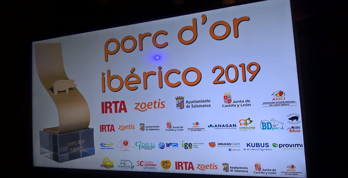 IFR_Group's tweet photo. Agrocesa, del Grupo Vall Companys, consigue el galardón más destacado, el Porc d’Or Ibérico con Diamante de los premios Porc d’Or Ibérico 2019. 🏆👏https://t.co/GbF96K761g
#Integraciones #Granjas #SectorCárnico #Agrocesa #VallCompanys #PigControl #PorcDOrIbérico #Salamanca #IRTA https://t.co/S5A26Pxmp9