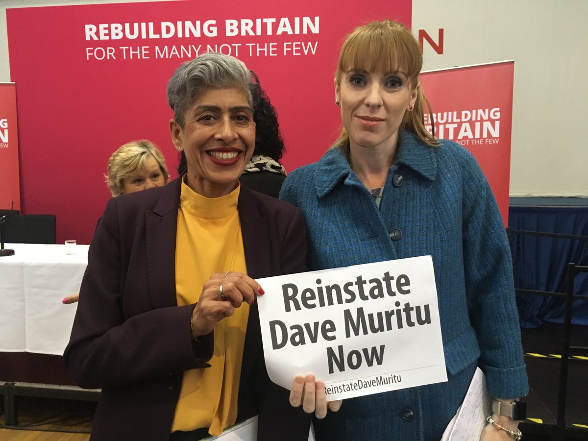 Shadow Education Secretary Angela Rayner MP, and UCU president elect Nita Sanghera show support for sacked UCU rep Dave Muritu. Please sign the petition to reinstate Dave here: speakout.web.ucu.org.uk/reinstate-davi… #ReinstateDaveMuritu
