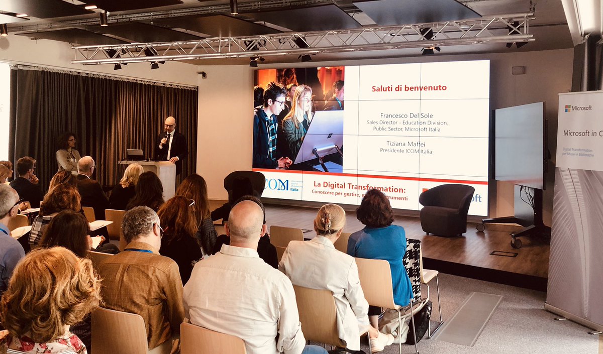 Nel Paese culla della cultura, raccontiamo ai Musei Italiani le potenzialità offerte dall'innovazione per valorizzare il patrimonio artistico del nostro Paese <a href="/delsolef/">Francesco Del Sole</a> <a href="/microsoftitalia/">Microsoft Italia</a> #ambizioneitalia #Microsoftinculture