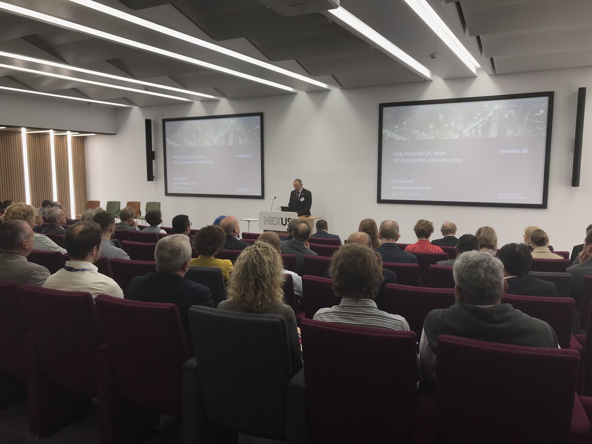 BusOfSciConf's tweet photo. Delighted to be attending today’s #SmarterInnovation event @nexusunileeds Dr Martin Stow and @IanWCampbell opening proceedings & highlighting the need for the Commercialisation of Science for economic and societal benefit. #BoSC19 and #BoSC20 https://t.co/XYzV8xNXje