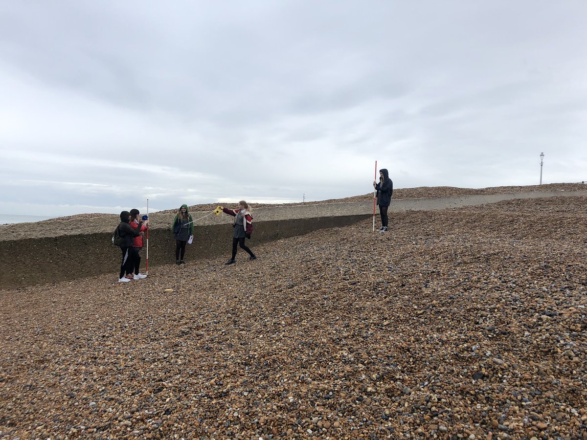 blatchgeog's tweet photo. Day 1 of GCSE fieldwork with our year 10 geoggers. Currently investigating the process of Longshore Drift at Hove Beach. Grateful that the rain is stopping and the winds are calm! https://t.co/Kh1myY3vdc