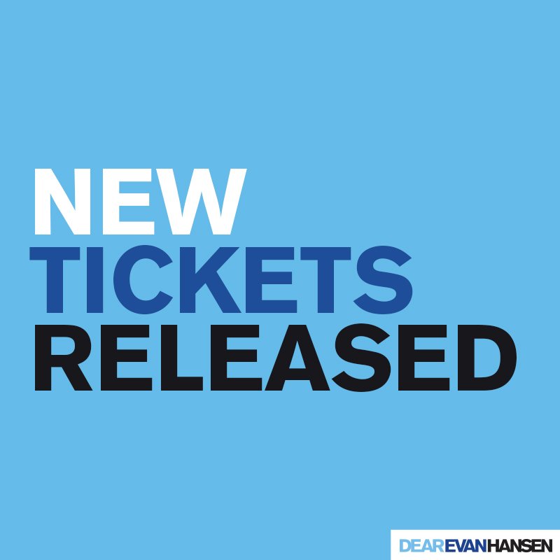 Today is going to be an amazing day and here's why…
You can now book tickets for DEAR EVAN HANSEN through to April 2020.
dearevanhansen.com/london
#YouWillBeFound #DEHLondon #DearEvanHansen