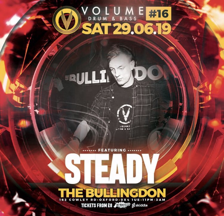 Volume Dnb (@volumednb) on Twitter photo Catch <a href="/DnbRiz/">Ryan-SteadySelecta</a> at 29/06/19 - Volume DNB #16 - DANNY BYRD + MORE.. 🔉🎶
deftickets.co.uk/events/volume-… Catch <a href="/DnbRiz/">Ryan-SteadySelecta</a> at 29/06/19 - Volume DNB #16 - DANNY BYRD + MORE.. 🔉🎶
deftickets.co.uk/events/volume-…