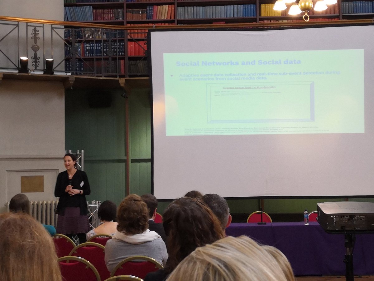 ajgbarnes's tweet photo. Fascinating pitch by Dr Laurissa Tokarchuk from @QMUL at #IBMWIT and analysing Social Media and Sub-events #BalanceForBetter https://t.co/RZFgEz6f6L