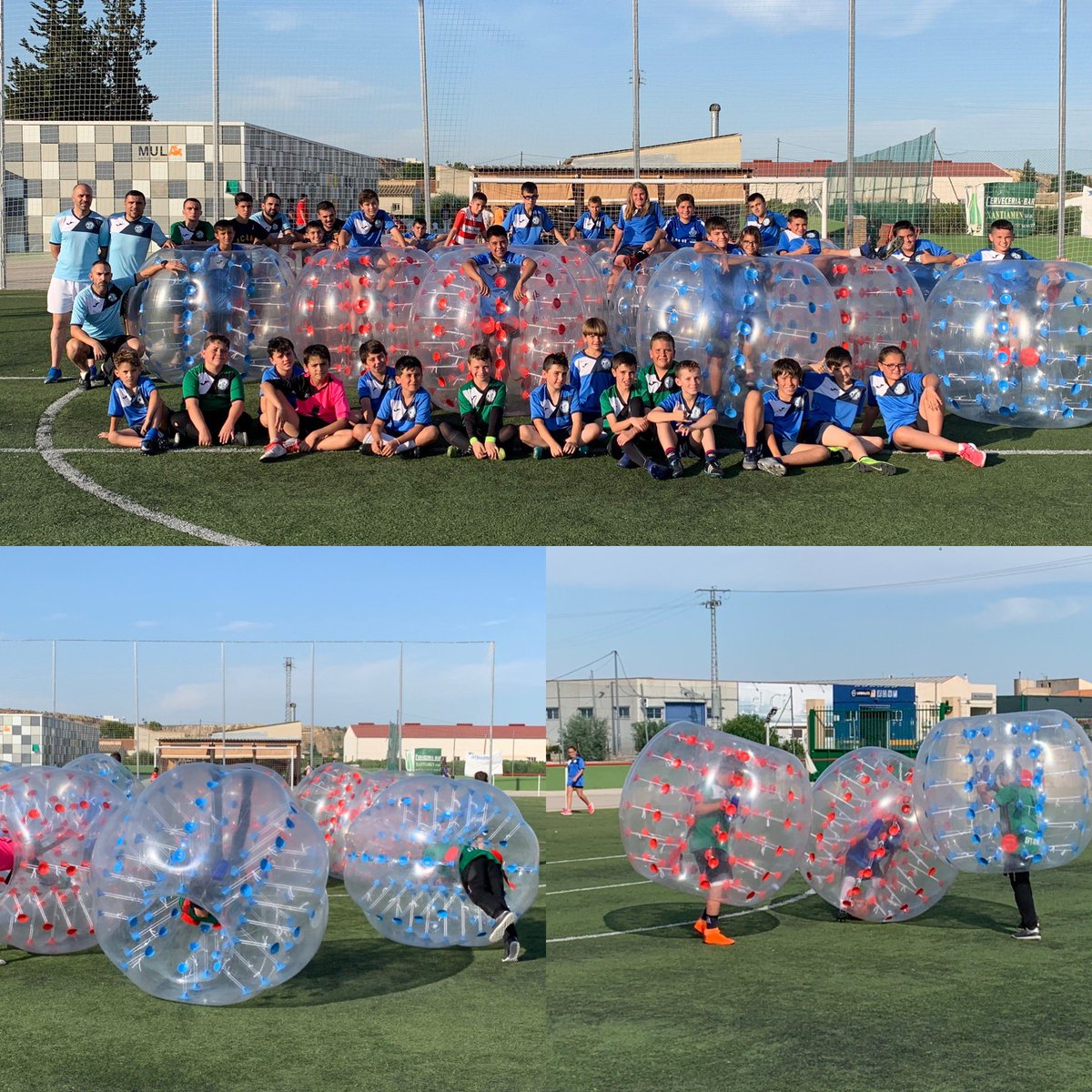 LidivanSports's tweet photo. La #Escuela de #Tecnificacion @EFT_ATRESTEC que dirigen #Nano, @Puisimeone y todo su equipo ha puesto el broche a una magnífica temporada de trabajo con los niños. 

Nos sentimos muy agradecidos de que hayan contado con @lidivansports en su clausura con nuestro #FutbolBurbuja. https://t.co/JLtGrYcGWX