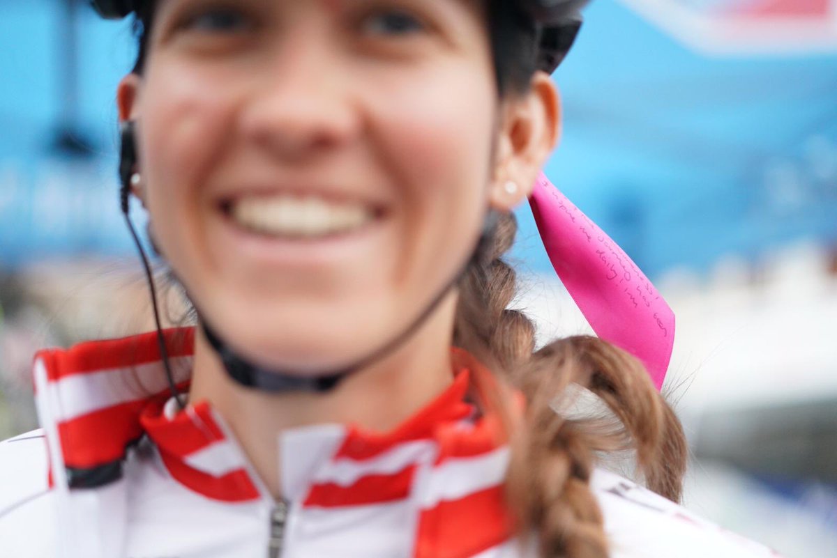 ceratizit_wnt's tweet photo. You might wonder why riders will be racing with pink ribbons this week @thewomenstour? 🎀

Each ribbon contains a message from somebody diagnosed with breast cancer @BCCare, Austrian Champion, @RijkesSarah is wearing hers with pride! #OVOWT #UCIWWT https://t.co/WfVjY5SdnY