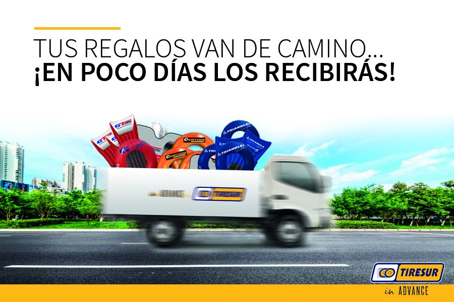Grupotiresur's tweet photo. ¡¡Tus regalos ya van para tu taller!! En los próximos días recibirás todos tus regalos acumulados para que tus clientes puedan presumir este verano de tus marcas favoritas de neumáticos. https://t.co/Hl0bIDeEZY