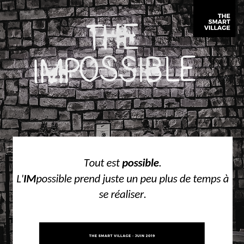 theSmVillage's tweet photo. [Monday Quote]

Like our brothers and sisters from @WeCashUp_FR  , you should "Challenge the IMpossible" in order to make your dreams come true.

#ToutEstPossible #ChallengeTheIMpossible #WeAreSmart #Africa #TheSmartVillage https://t.co/UMjNxYuWuK https://t.co/DwnhcpRIzY