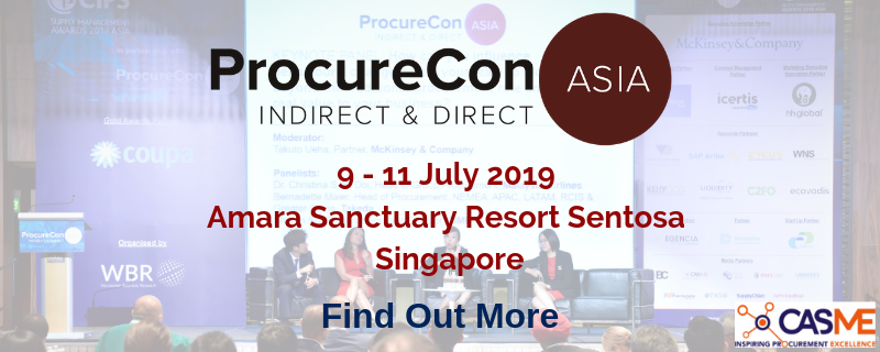 CASMEnetwork's tweet photo. Meet with over 70 renowned #procurement experts at ProcureCon Asia #PCAsia, 9 – 11 July, SG. For more info, visit https://t.co/8uGtlb37LL https://t.co/ucThpGtPhw