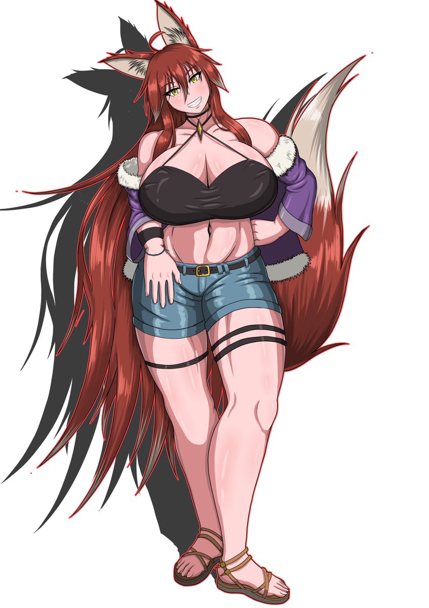 えむのじ先生 @MKGTSL のおきつねさま描きました!
ムチムチアンドおしゃれ!! 