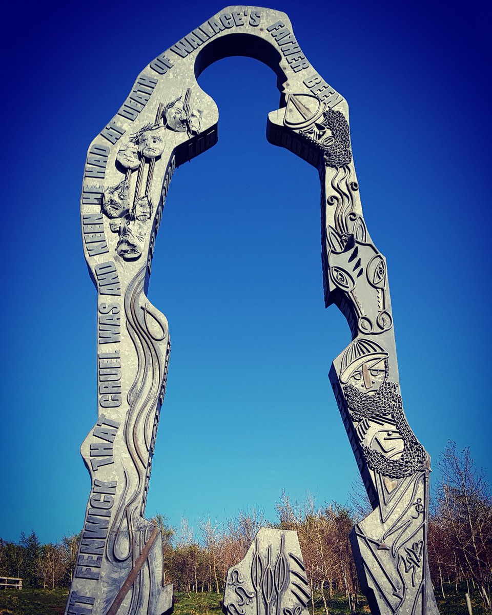 SceneGB_UK's tweet photo. The #SpiritofScotland is an innovative monument situated just east of #Kilmarnock along #SceneGB #GR88 Route 6.

Created by artist Richard Price, this 5-metre tall steel sculpture features a silhouette cutout of a #WilliamWallace.

#Scotland #RoadTrip @VisitScotland https://t.co/RZpScUyPsh
