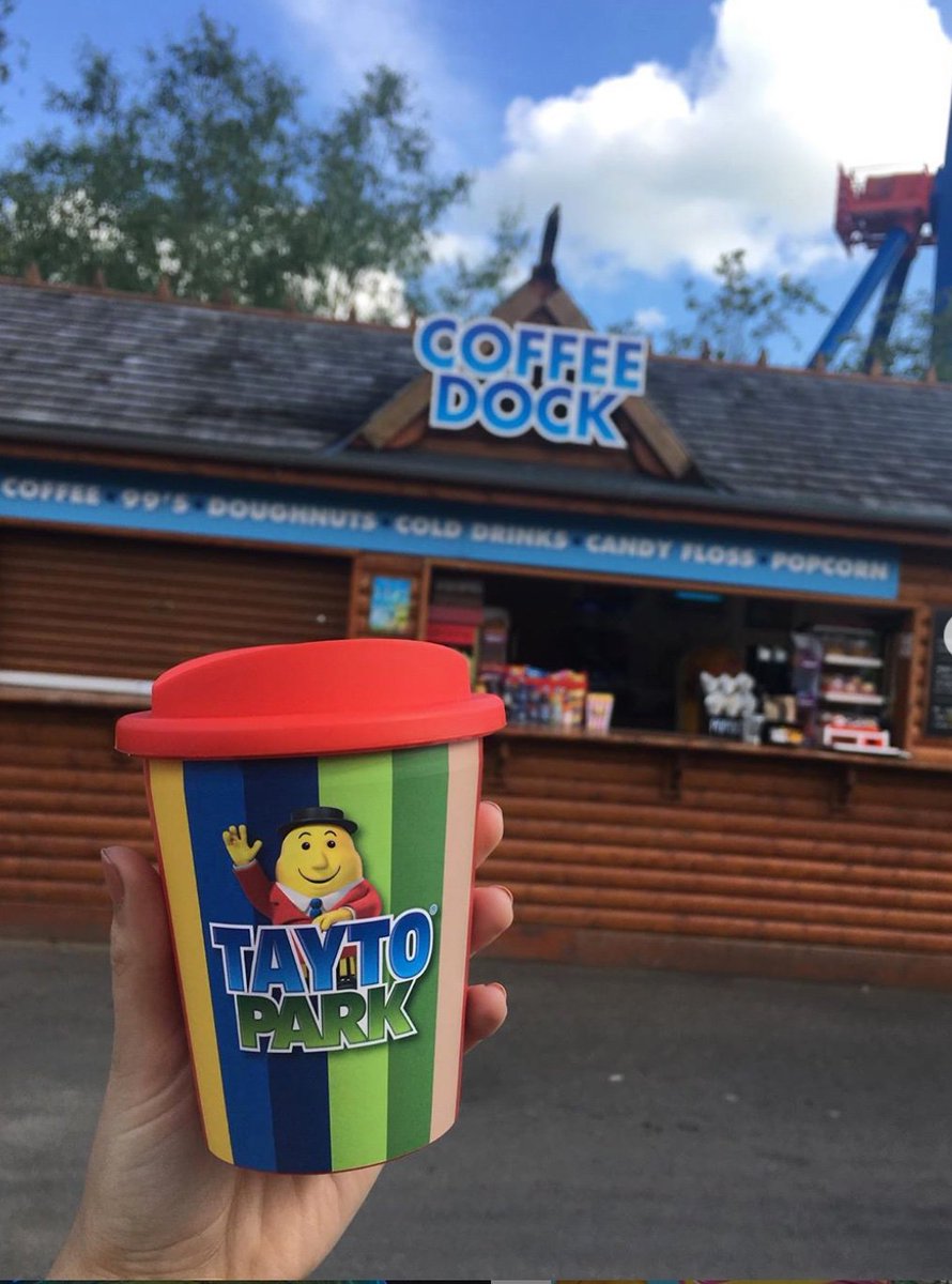 AmpVisualDesign's tweet photo. All striped up and ready for action ! brand new Re-usable coffee cups now available out in @taytopark #merchandise #cupdesign https://t.co/2pNS49ER4M