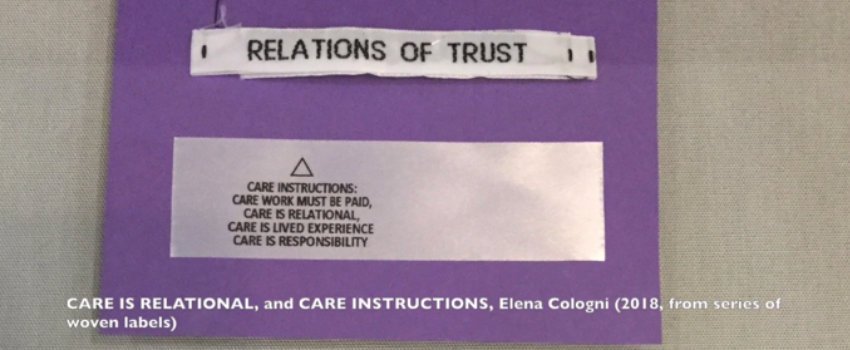 Interview Elena Cologni: Inspired by Virginia Held and Nel Noddings, @ElenaCologni is an artist whose research practice has had a sustained in(ter)disciplinary approach. #CareEthics #EthicsofCare care-ethics.org/elena-cologni/