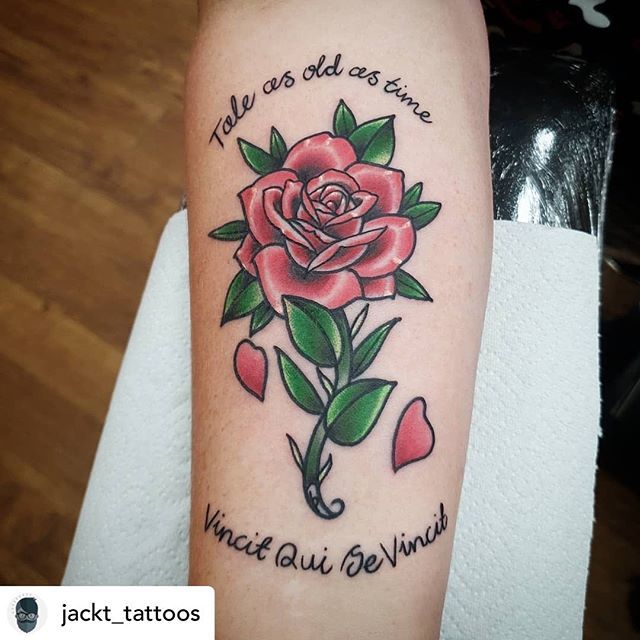Titanic Tattoos on X: "Beauty and the beast rose done by JACK @jackt_tattoos for Shantel. #tattoo #tattoodesign #tattooartwork #digitalart #art #artist #drawing #ipadpro #traditional #traditionaltattoo #neotrad #trad #neotraditionaltattoo #painting ...
