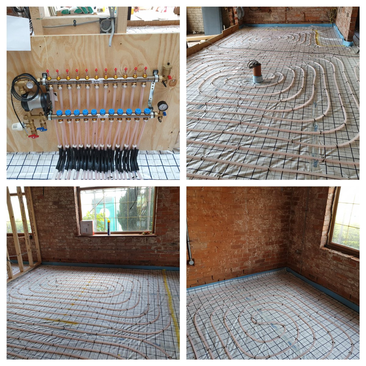 Heat_and_Screed's tweet photo. Job installed by our MD earlier in Darwen, all our other teams are too busy! @uk_roth UFH with Grid Membrane to 64m2. Screed going down tomorrow. We will be back soon to do the extension when it is built. #underfloorheating #qualitywork #germanquality #canyourmdlayufh #localwork https://t.co/4CCBXJKzf6