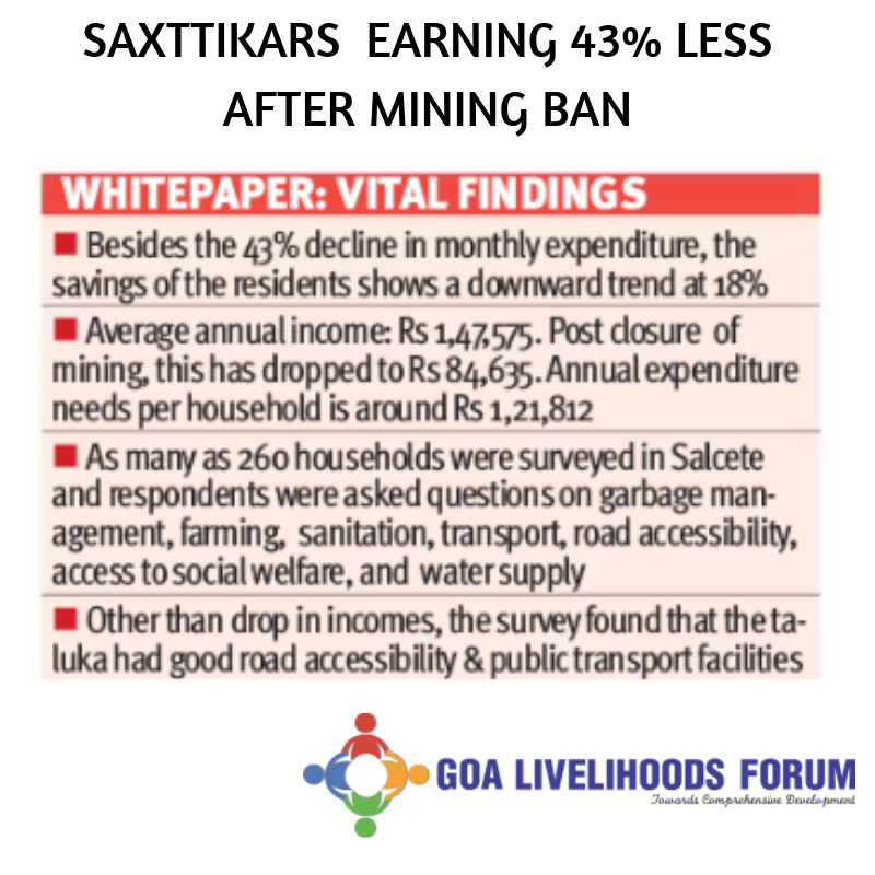 GoaLivelihoods's tweet photo. Mining ban hits the livelihoods of goa:
for more details read the white paper:
https://t.co/ZkCKOARB7O
.
.
#goalivelihoodsforum #livelihoods #savemining #whitepaper #goa #fidr #survey #Goalivelihoodforumresearchwork #miningban #goaminingban #savegoa #WhitepaperonGoaLivelihoods https://t.co/QEHO0RZCZb